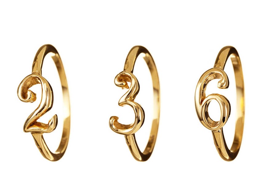 I simply love:number rings