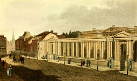 Carlton House, with its main entrance facing Pall Mall  from Ackermann's Repository (1809)