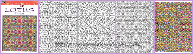 kleurboek CH 03 lotus designs, kleurboek motieven