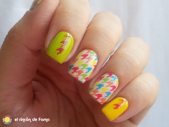 Houndstooth nails | el rincon de fama | lady queen beauty