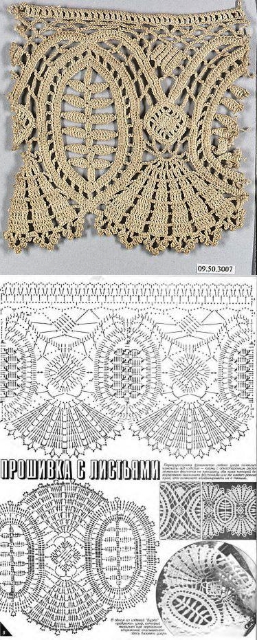 Irish crochet lace motifs patterns