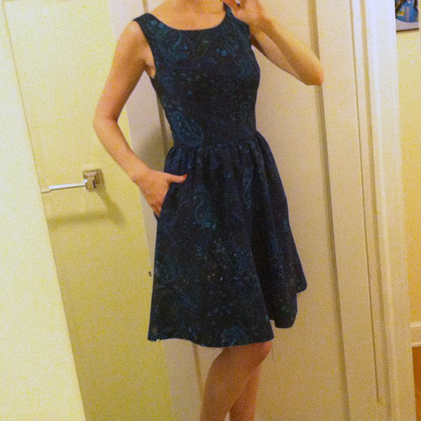 so i sewed this…: dress finished in time for a wedding!
