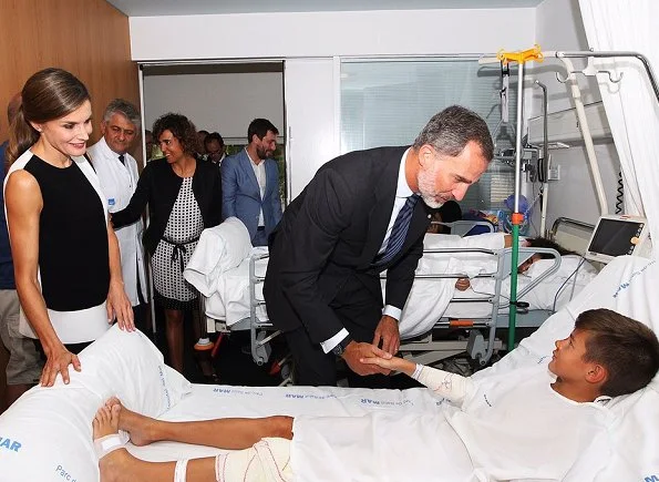 King Felipe and Queen Letizia visited Hospital del Mar and Sant Pau hospital for victims of the Barcelona attack