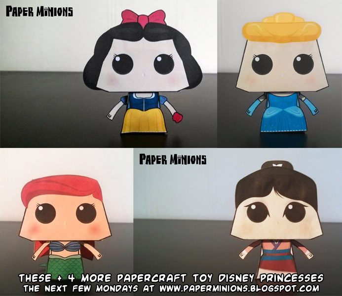 Ninjatoes Papercraft Weblog Disney Princesses Papercraft Toys Ninjatoes Papercraft Weblog Disney Princesses Papercraft Toys