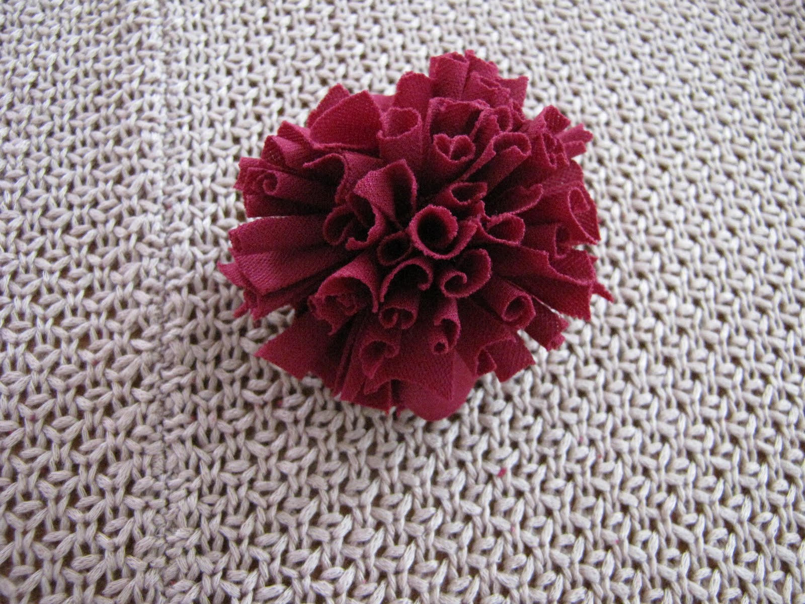 Diva Tube Jersey Knit Carnation flower Tutorial