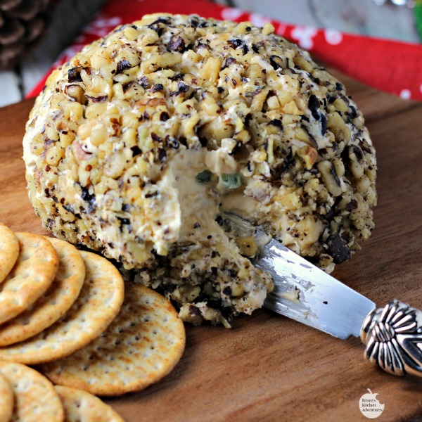 Bacon Pineapple Jalapeno Cheese Ball | by Renee's Kitchen Adventures - easy recipe for a delicious appetizer for any occasion or party! 