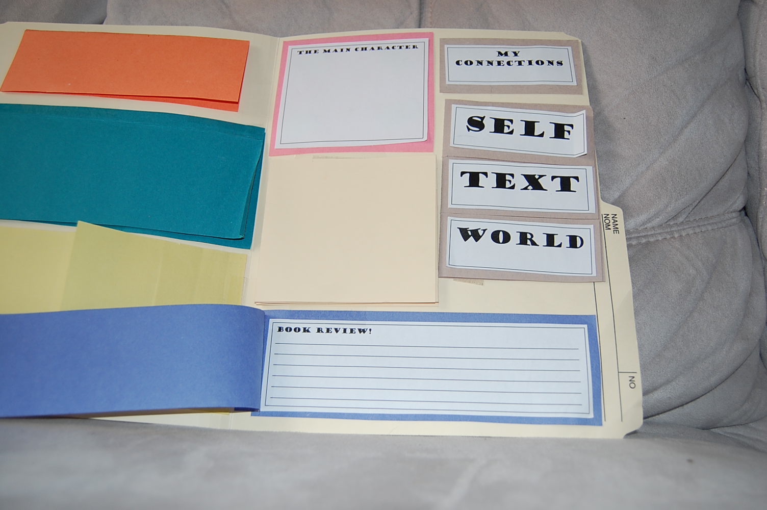 Creative book report templates pdf picture