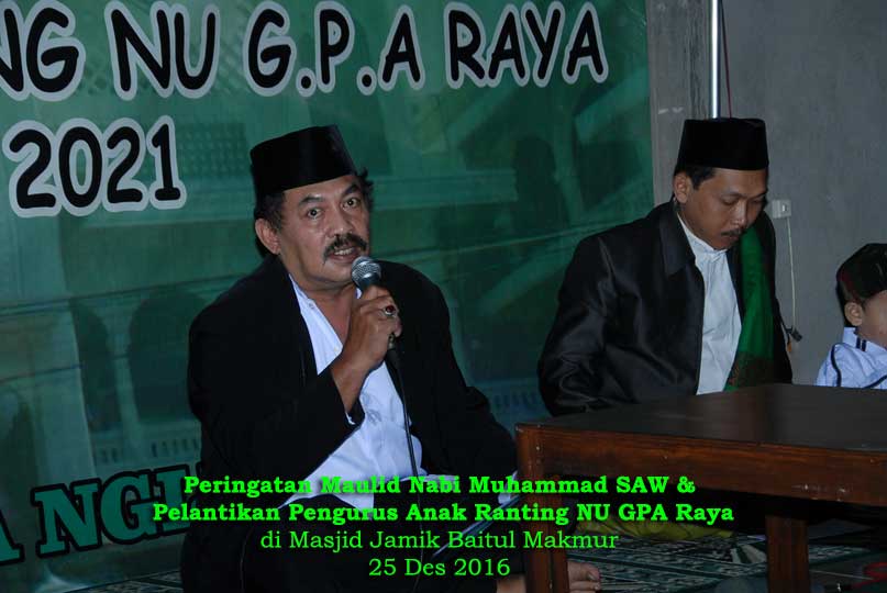 Pelantikan Pengurus Anak Ranting NU GPA Raya 2016-2021