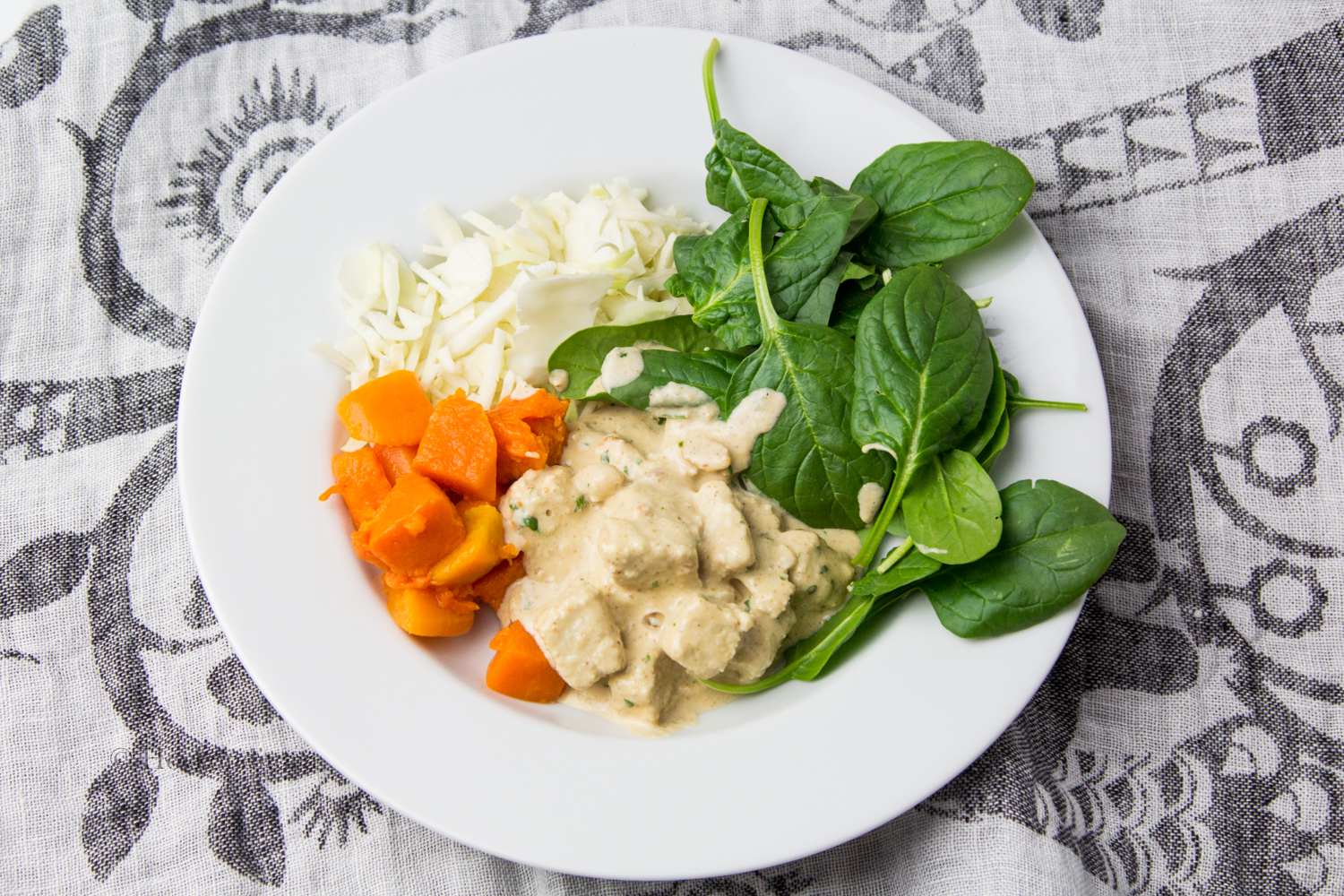 Creamy Sauce with Peanut Butter and Quorn