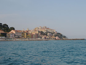 The shoreline of Porto Maurizio in Liguria, where Leonardo was born Paolo Casanova in 1676