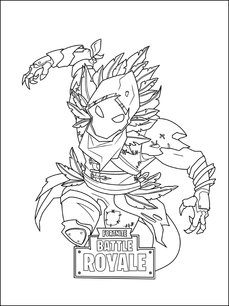 Best Fortnite Coloring Pages Printable FREE - Coloring Pages for Kids ...