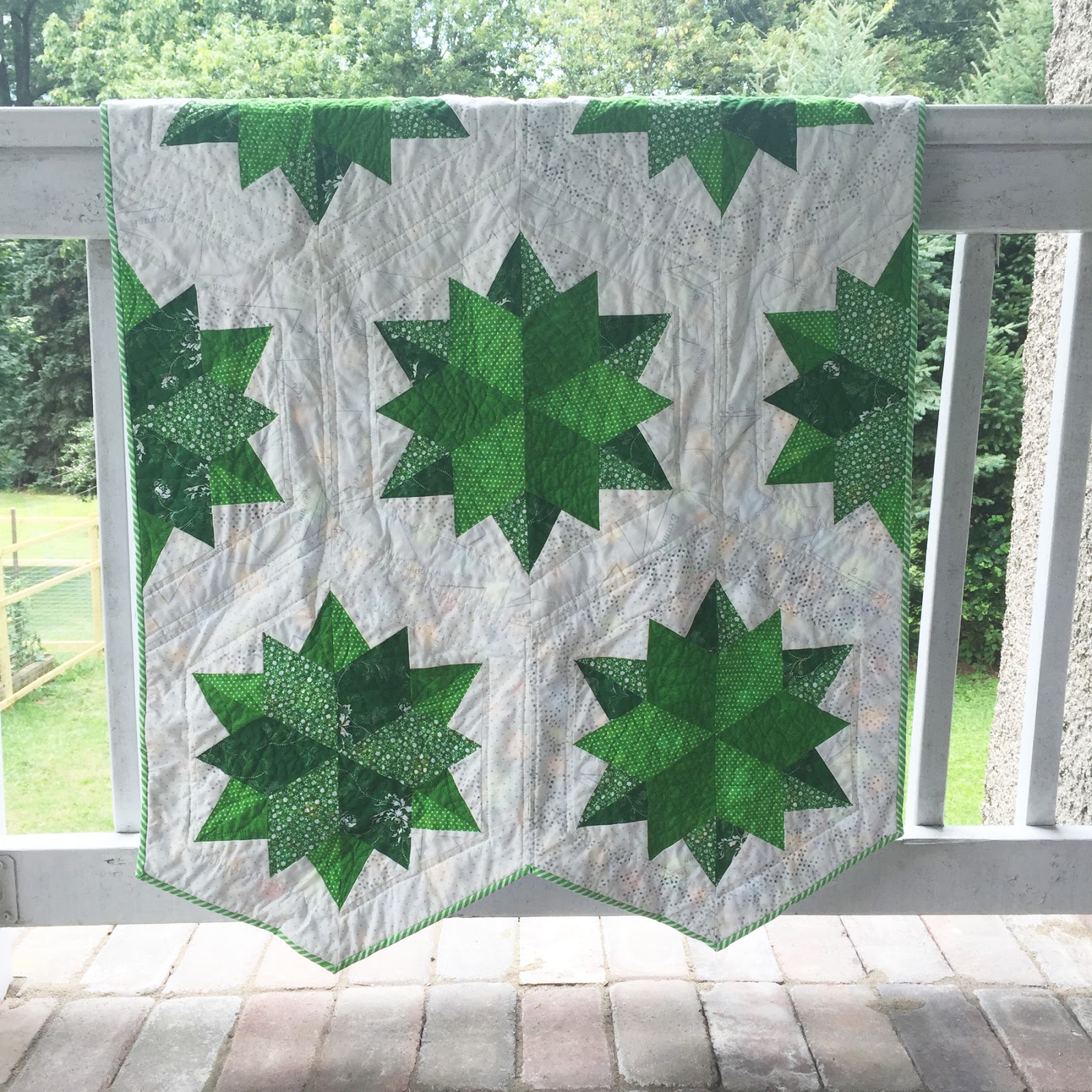 hot pink quilts Finished Night Sky Quilt.