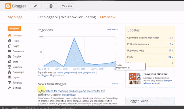 Blogger Enable Search Description Meta Tag