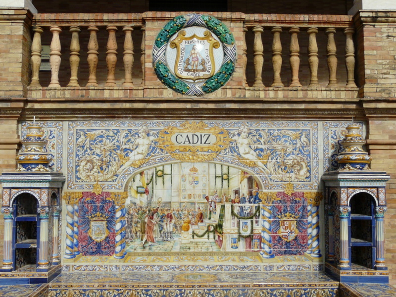 Azulejos en la plaza de España - Sevilla