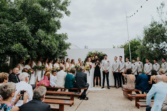 to the aisle australia | marc and gabi perth city farm wedding kate drennan photography perth real wedding australian bridal florals cake celebrant venue