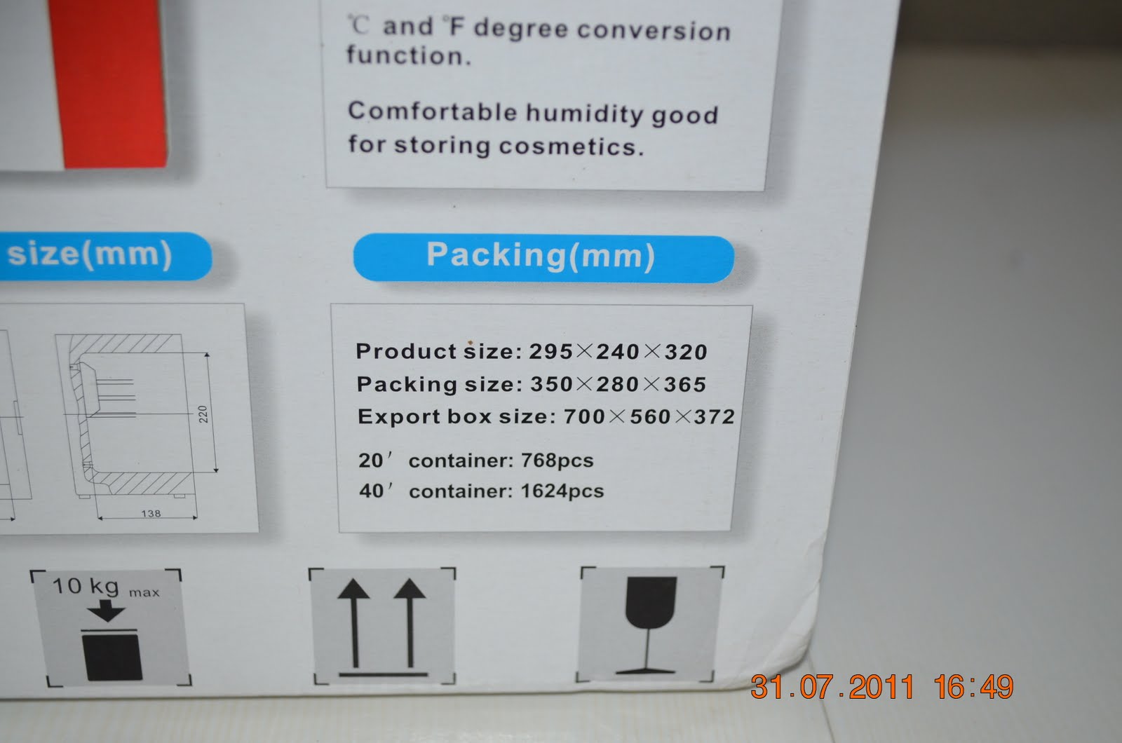 funbabies Stylux Mini Fridge at 65