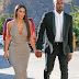 Kim Kardashian and Kanye West step out looking glamorous for a friend's wedding
