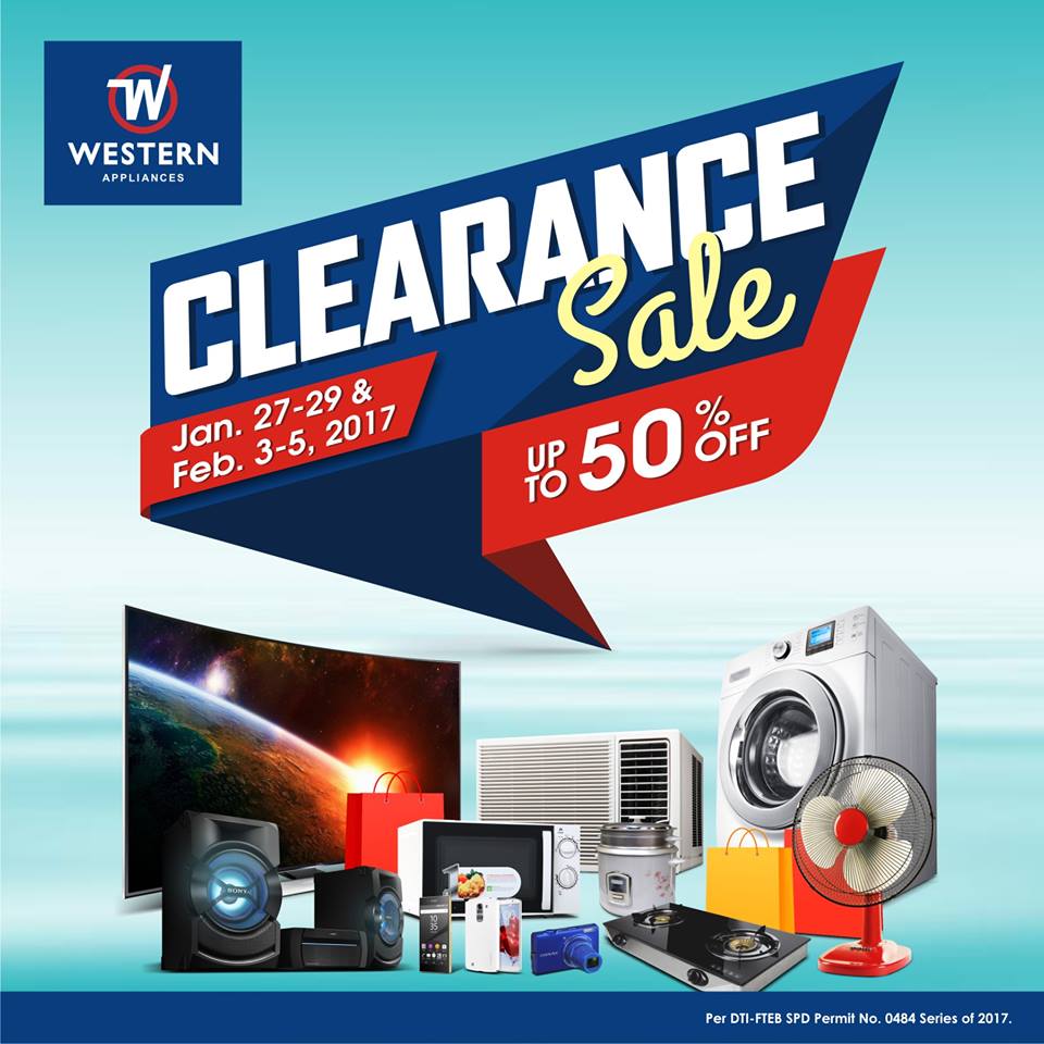 Manila Shopper Western Appliances Clearance SALE JanFeb 2017
