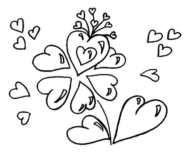 раскраска любовь день святого валентина