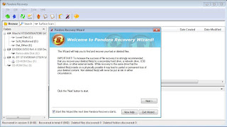Mengembalikan File dengan Software Pandora Recovery 1