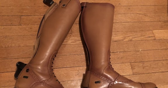 HM Equipe Riding Boots Vega Adults LEATHER Boots UK 3.5 STD CALF BROWN RRP £229 