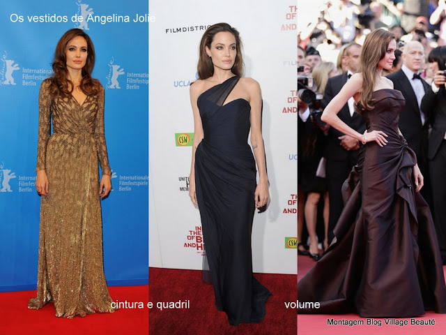 Vestidos de festa da Angelina Jolie