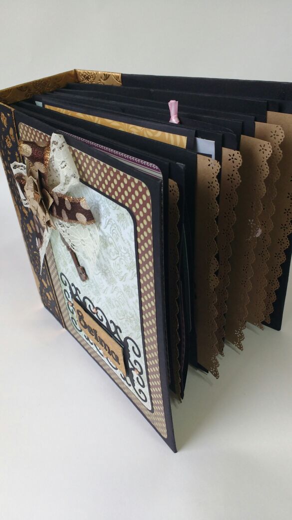 Erva Doce Scrapbook Scrapbook Black and Gold