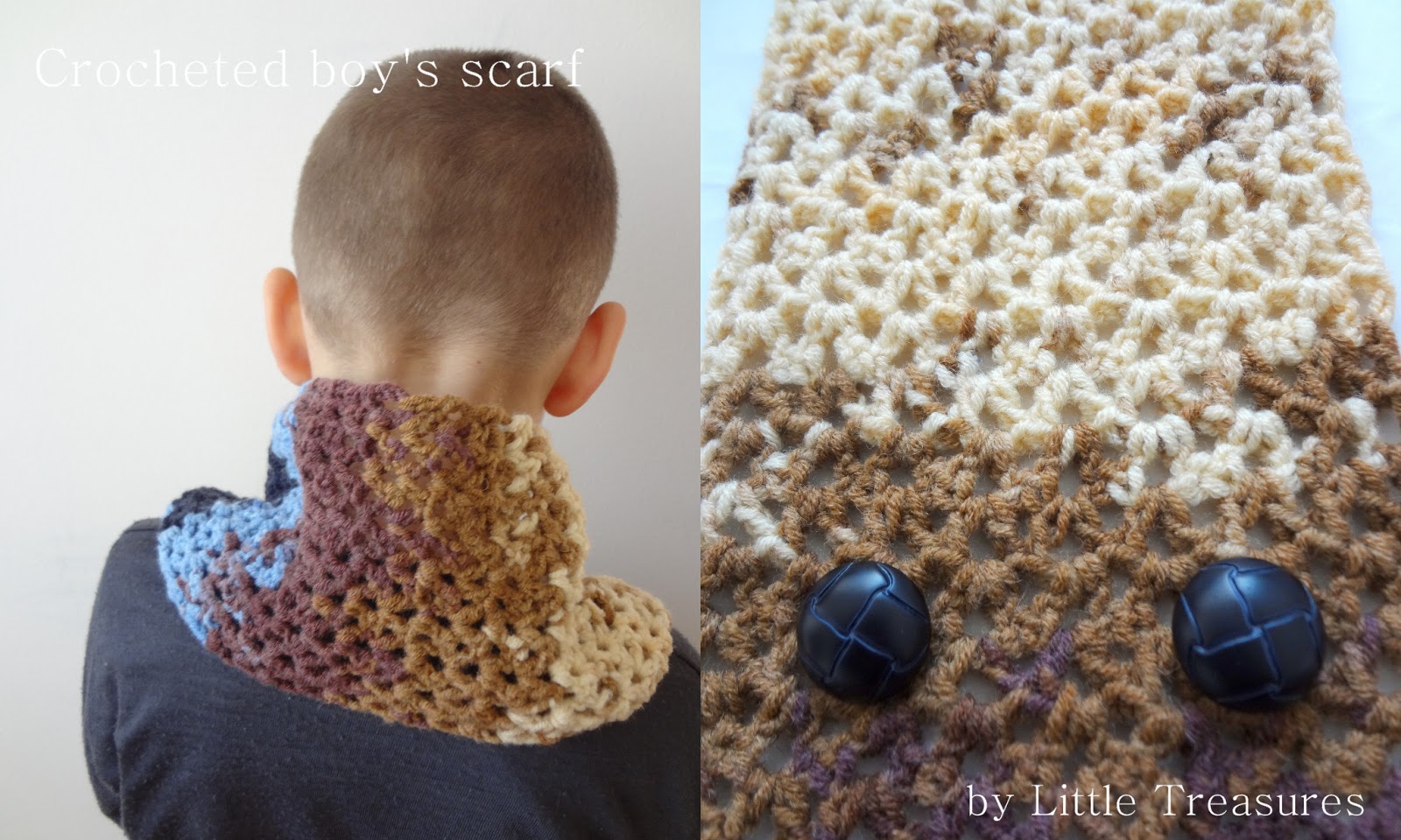 Little Treasures Boy's crocheted scarf