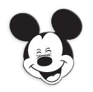 cara de Mickey mouse feliz