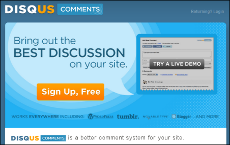 Disqus Commenting System 