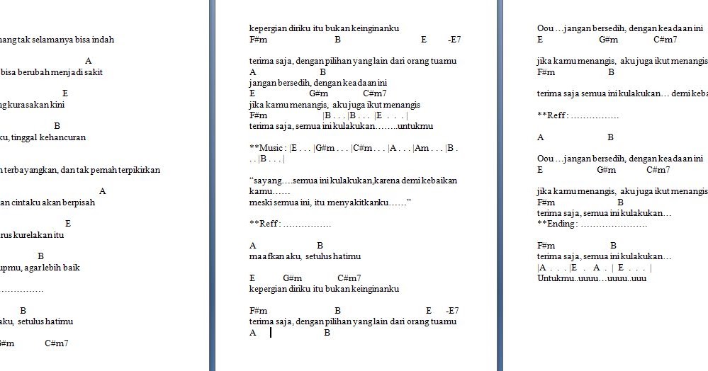 Kunci Gitar Lagu Joker Cinta Tak Harus Memiliki Gudang