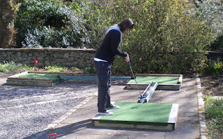 Crazy Golf at the Lake District Visitor Centre in Brockhole on Windermere