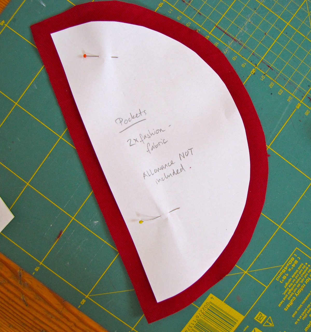 Of Dreams and Seams Circle Pocket Skirt Tutorial/Pattern/HowTo