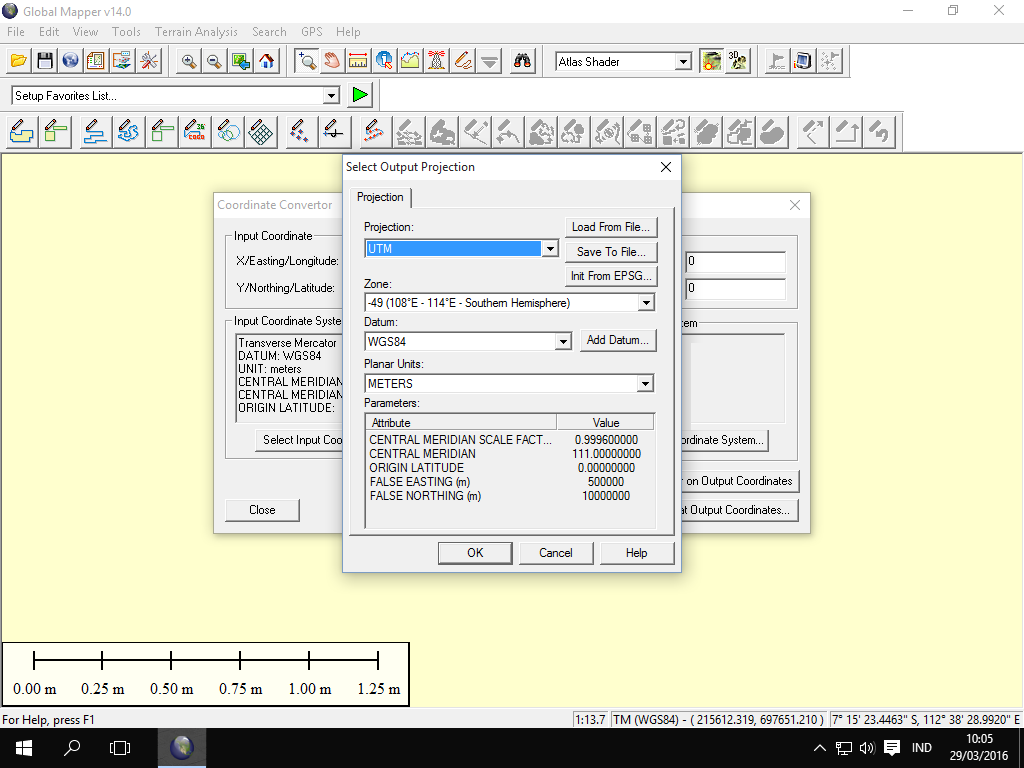 Converter Koordinat | transformasi koordinat tm3 ke utm dengan global mapper Converter Koordinat | transformasi koordinat tm3 ke utm dengan global mapper