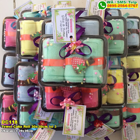 Towel Cake Roll 30x30cm Isi 3