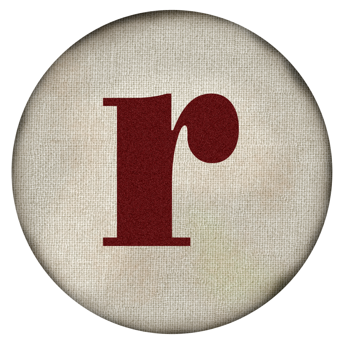 GRANNY ENCHANTED'S BLOG: Free Lower Case Red on Round Linen Digi ...