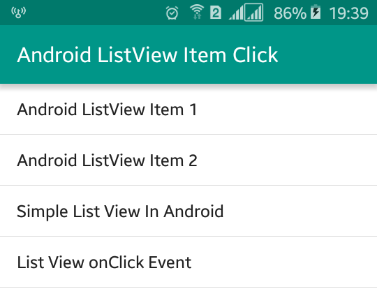 android studio listview display column of double items