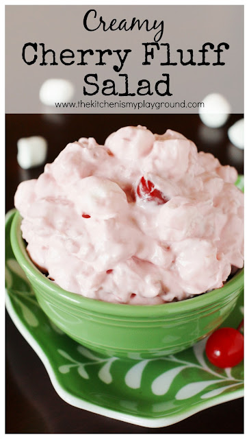 Cherry Fluff Salad with Cherry Pie Filling {& a Peek at My Christmas ...