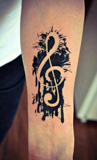 Música Manga de Tatuagem para Homens