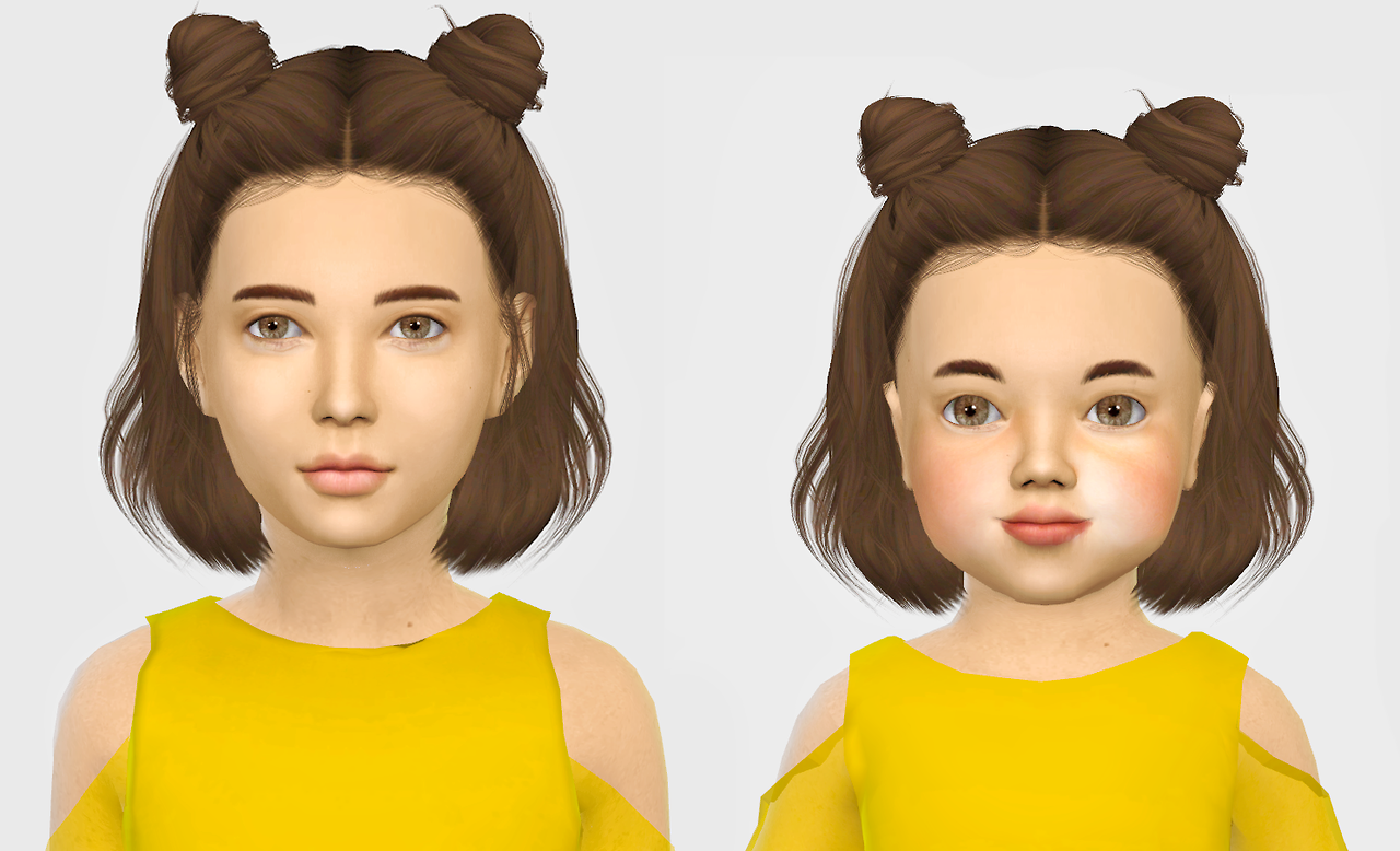 Sims 4 Toddler Blue Hair CC - wide 5