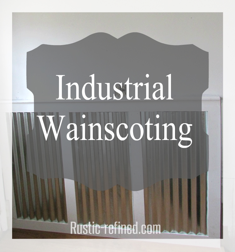 Adding Galvanized Tin as Wainscoting Rustic & Refined