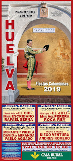 2019 - Cartel taurino de Huelva - Fiestas Colombinas
