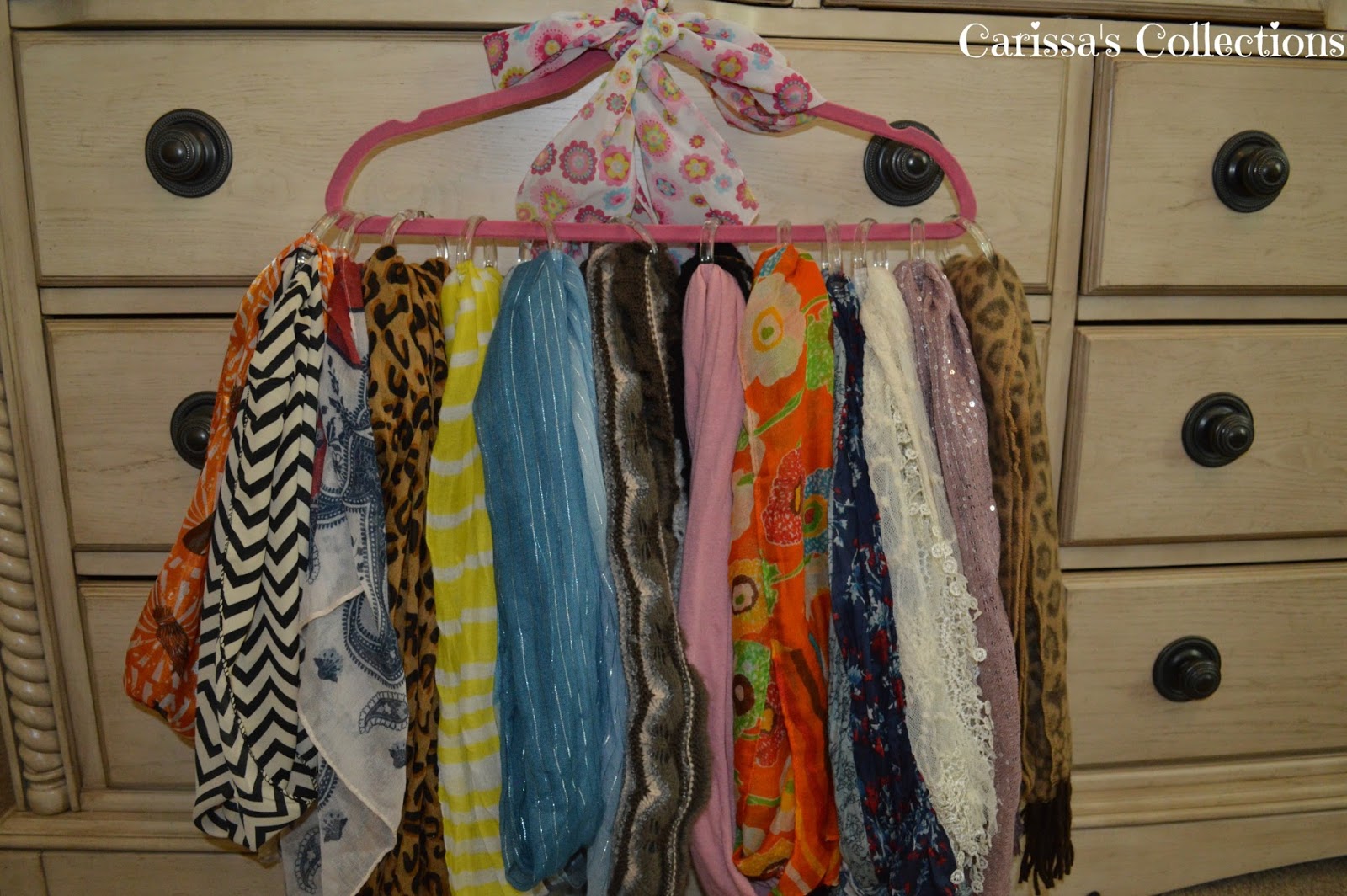 Carissa's Collections DIY Scarf Organizer