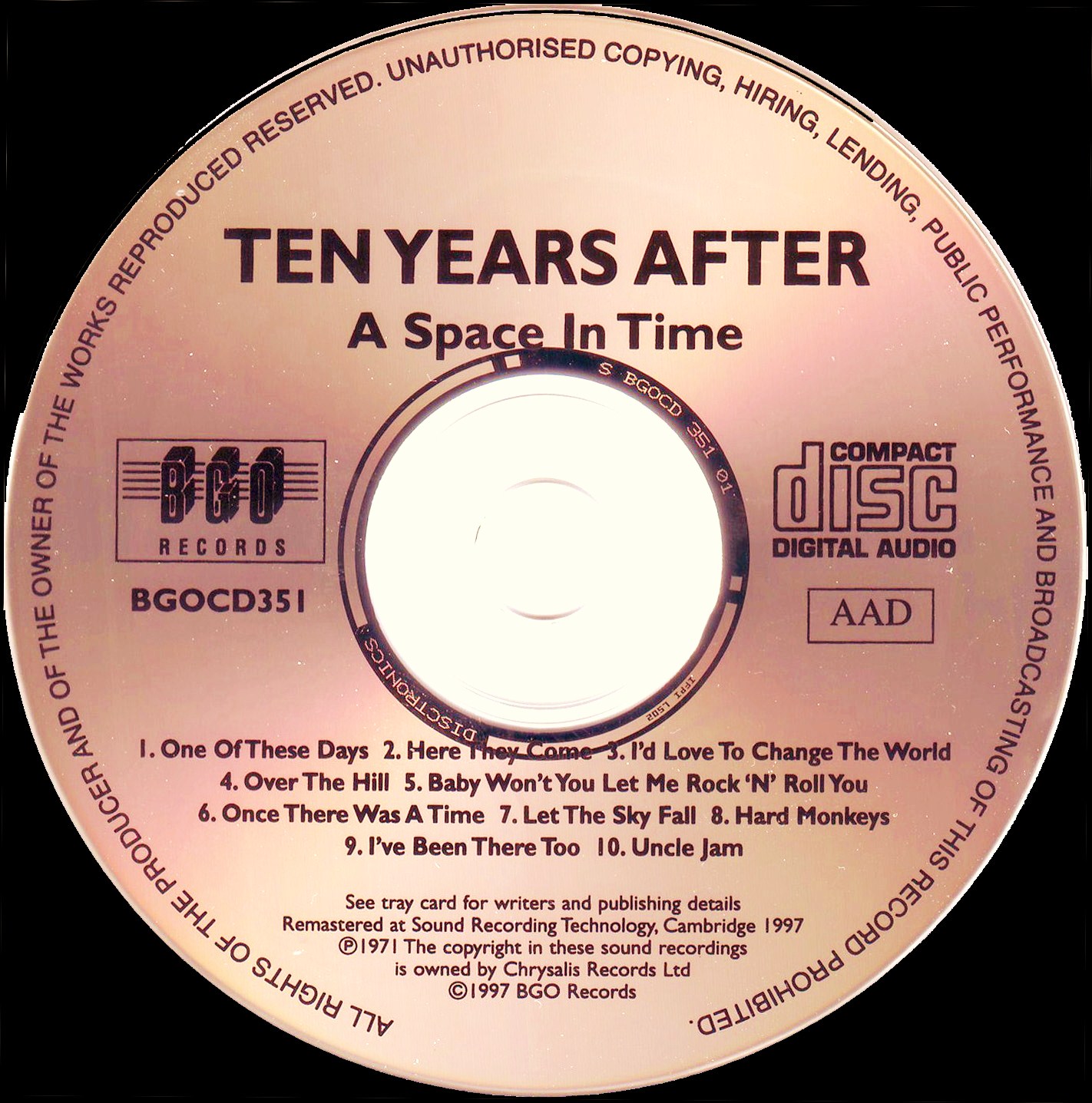 ten years after a space in time 1971