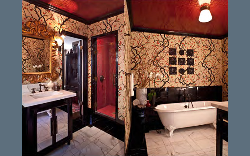 To da loos: Same wallpaper 2 diff styles...which do you ...
