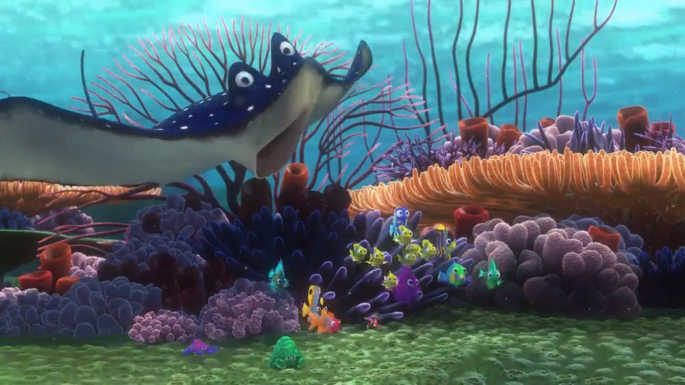 Finding Nemo Drop Off Scene