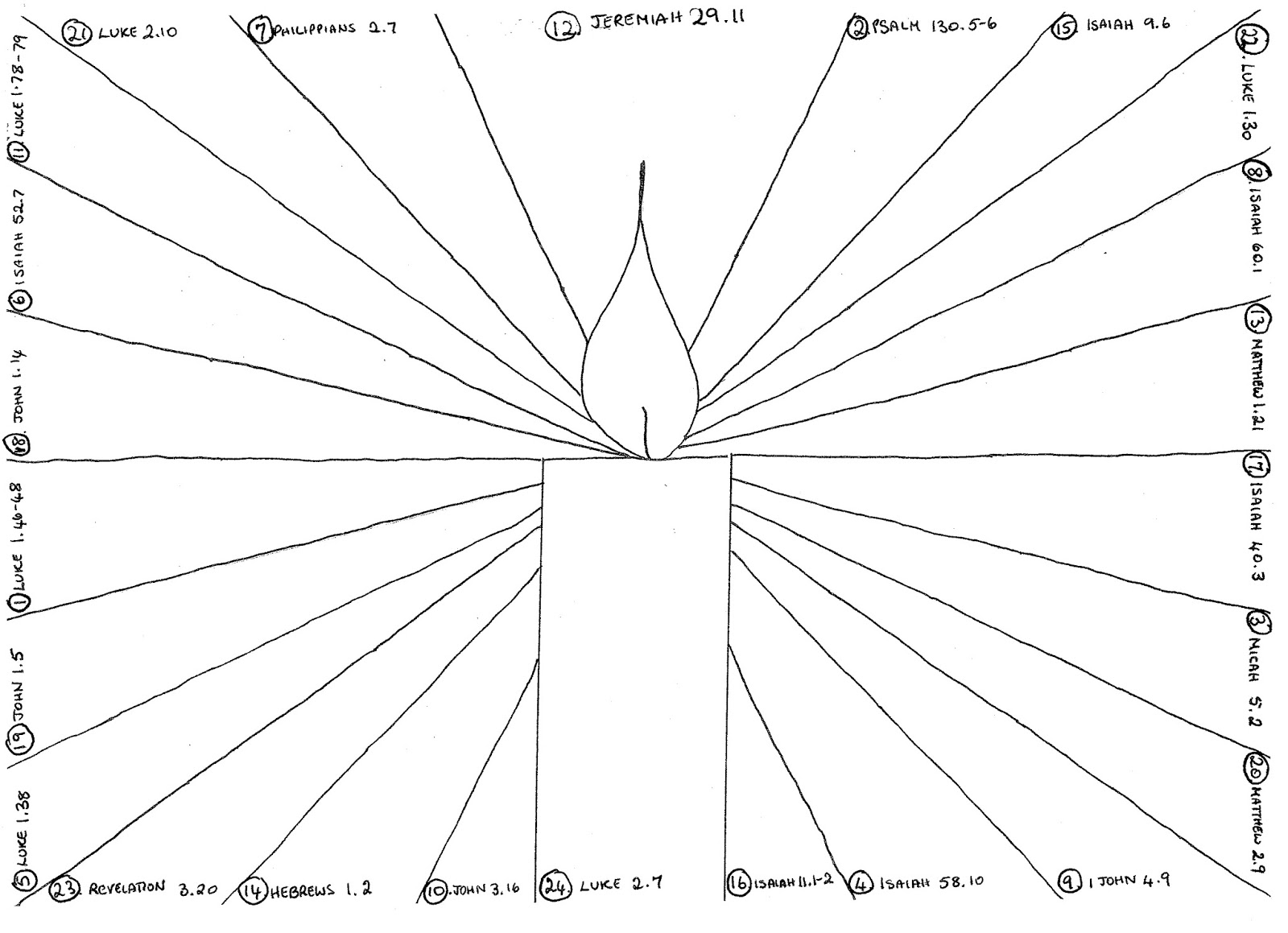 St Peter and St Paul, Seal: Advent Candle Light colouring