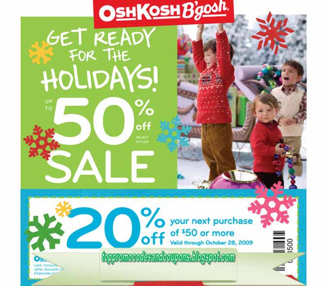 Free Promo Codes and Coupons 2021 OshKosh B'gosh Coupons