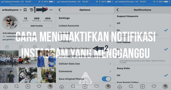 Cara Menonaktifkan Notifikasi Instagram Yang Mengganggu