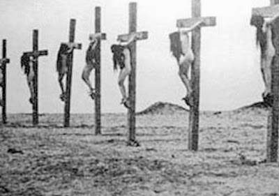 armenian genocide crucified atrocities turkish starving